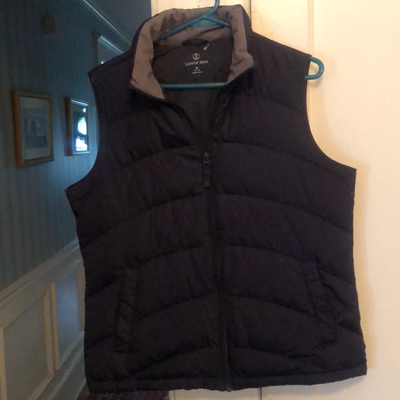 Lands End Navy Vest - Picture 1 of 3